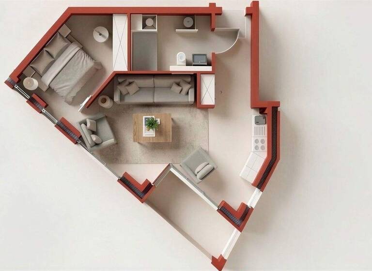 Wohnung zum Kauf 249.000 € 2 Zimmer 53,8 m² 3. Geschoss Donnerschwee Oldenburg 26123