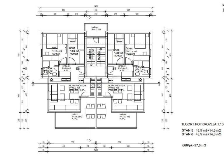 Wohnung zum Kauf 250.000 € 3 Zimmer 2. Geschoss Rogoznica 22203