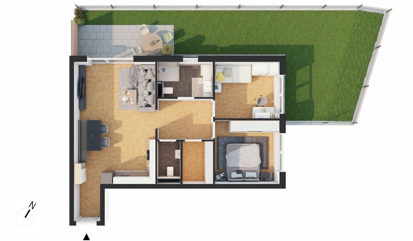 Terrassenwohnung zum Kauf provisionsfrei 395.000 € 3 Zimmer 73,7 m²<br/>Wohnfläche 1.<br/>Geschoss Lehn 17 Längenfeld 6444