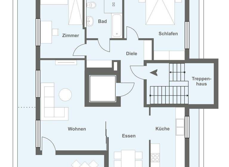 Penthouse zum Kauf - Erstbezug provisionsfrei 419.900 € 3,5 Zimmer 103 m² frei ab 01.06.2026 Jöllenbeck Bielefeld 33739