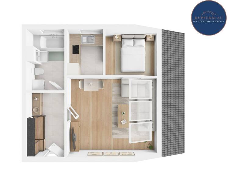 Studio zum Kauf 89.000 € 1 Zimmer 33,3 m² 3. Geschoss Zentrum Bonn 53117