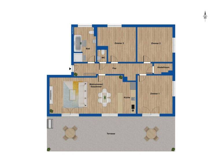 Wohnung zum Kauf 570.000 € 4 Zimmer 122 m² 2. Geschoss Billstedt Hamburg 22115