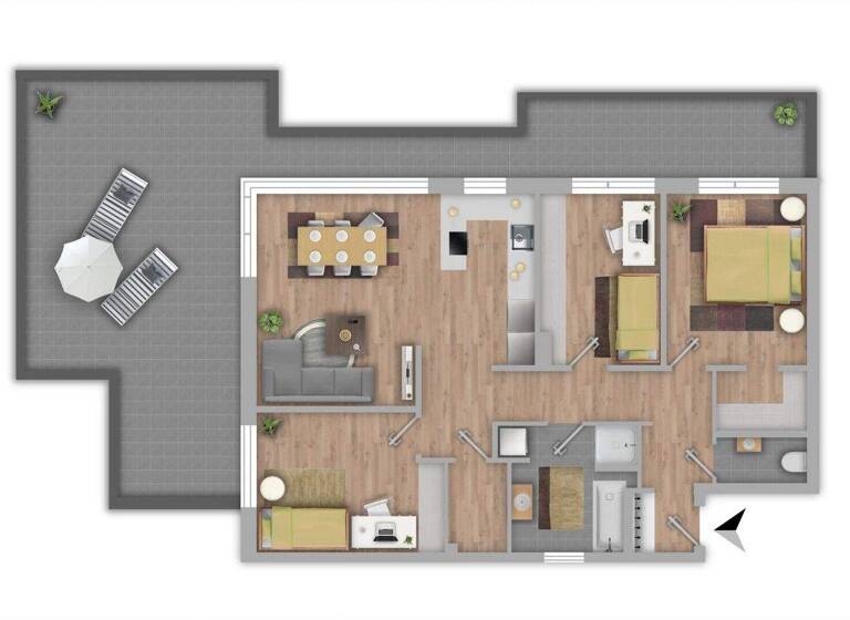 Penthouse zum Kauf 875.000 € 4,5 Zimmer 98 m² 2. Geschoss Wattens 6112