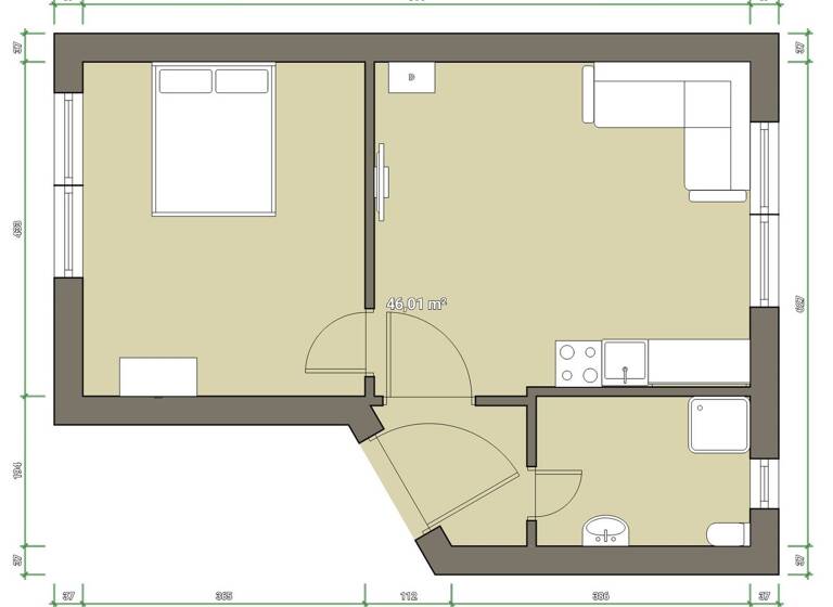 Wohnung zur Miete 652 € 2 Zimmer 45 m² Westend Bremen 28217