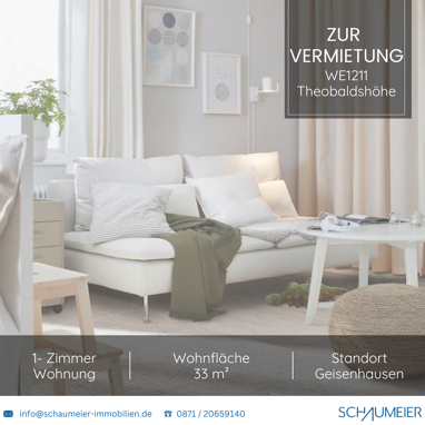 Wohnung zur Miete 450 € 1 Zimmer 33 m² 2. Geschoss frei ab sofort Holzhausener Straße 3 Geisenhausen Geisenhausen 84144