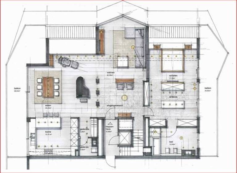 Wohnung zur Miete 3.400 € 5 Zimmer 253 m²<br/>Wohnfläche 3.<br/>Geschoss Tiergartenstraße 36 Düsseltal Düsseldorf 40237