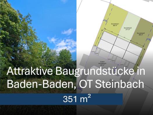 Grundstück zum Kauf provisionsfrei 161.824 € 351 m² Grundstück Steinbach Baden-Baden 76534