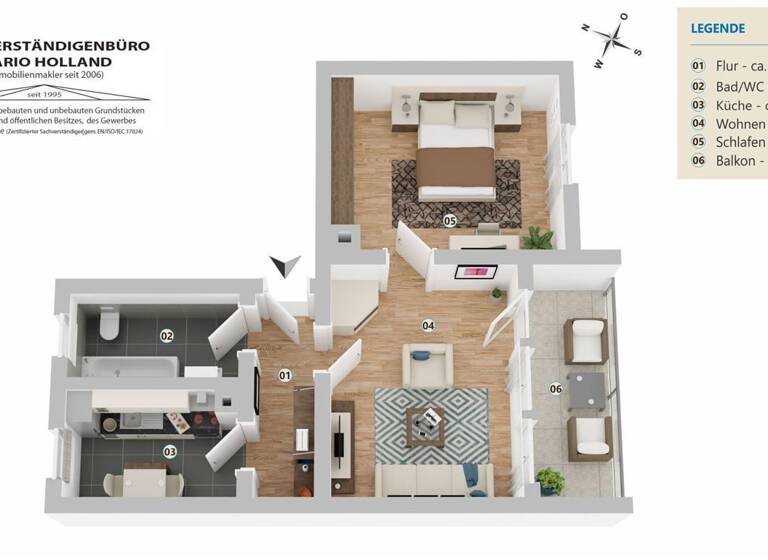 Wohnung zur Miete 471 € 3 Zimmer 72,5 m² 2. Geschoss Strehla 01616