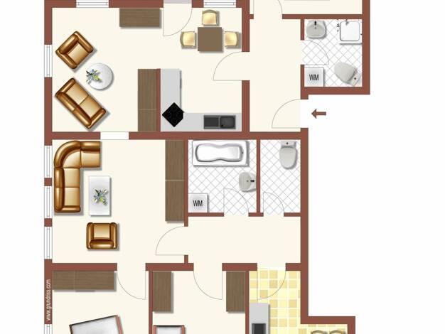 Wohnung zur Miete 720 € 5 Zimmer 112,5 m² Goldlauter Suhl 98528