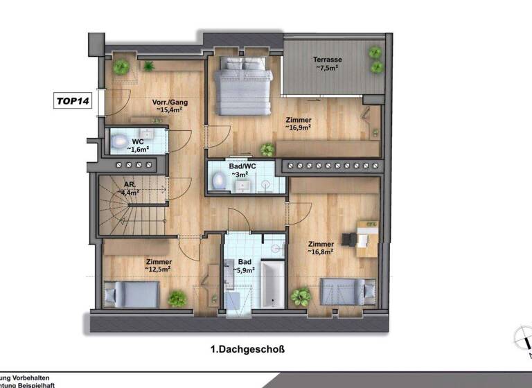 Wohnung zum Kauf - Erstbezug 1.149.000 € 4 Zimmer 114,3 m² Wien 1180