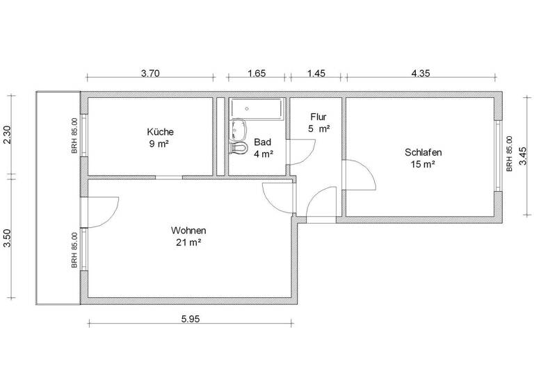 Wohnung zur Miete 314 € 2 Zimmer 57 m² 2. Geschoss Max-Planck-Straße 30 Eckersbach Zwickau 08066