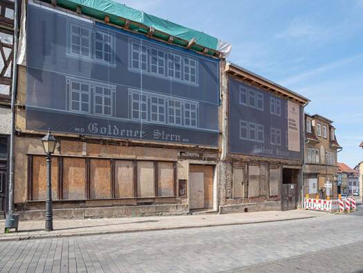 Immobilie zum Kauf provisionsfrei 1.066 m² Grundstück frei ab sofort Obermarkt 6-8 Mühlhausen Mühlhausen/Thüringen 99974