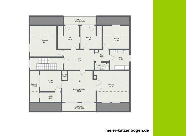 Wohnung zur Miete 1.440 € 4 Zimmer 180 m² frei ab sofort Wettstetten 85139