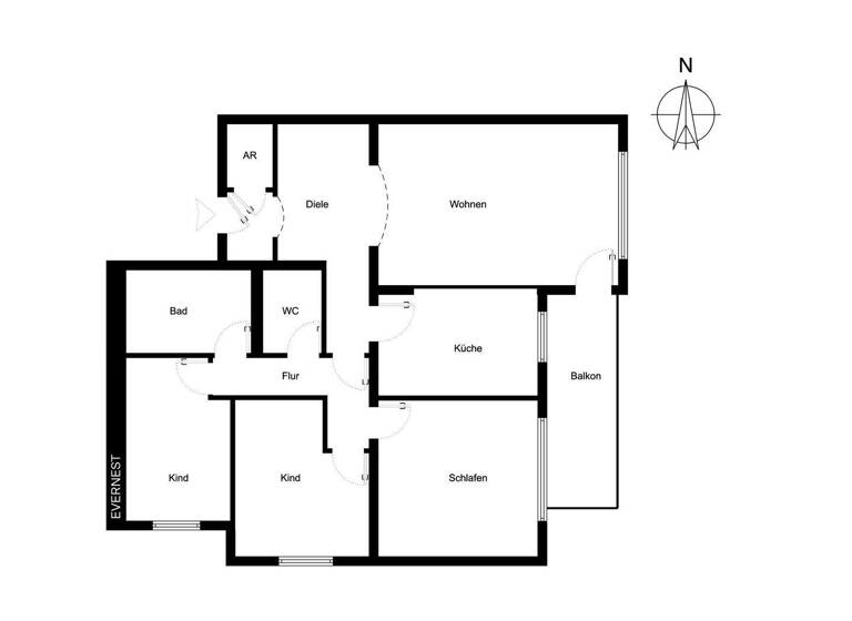 Wohnung zum Kauf 110.000 € 4,5 Zimmer 90 m² 2. Geschoss Ahe Bergheim 50127