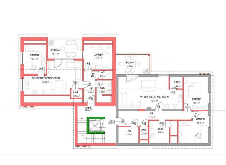 Wohnung zum Kauf - Erstbezug 289.000 € 88,3 m² 2. Geschoss Pischelsdorf in der Steiermark 8212