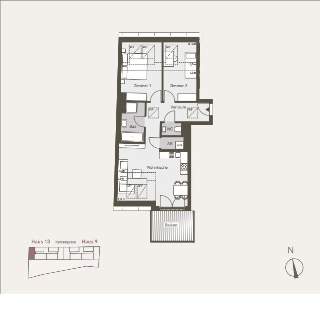 Wohnung zum Kauf 399.000 € 3 Zimmer 72 m²<br/>Wohnfläche Ketzergasse 13 Wien 1230