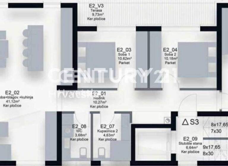Wohnung zum Kauf 419.000 € 3 Zimmer 124 m² 1. Geschoss Petrcane - Kozino