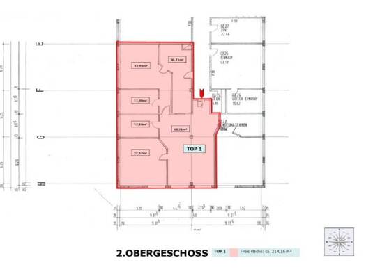 Büro zur Miete provisionsfrei 6 Zimmer 214,2 m² Bürofläche teilbar von 91,2 m² bis 214,2 m² Industriestrasse 6 Hutthurm 94116