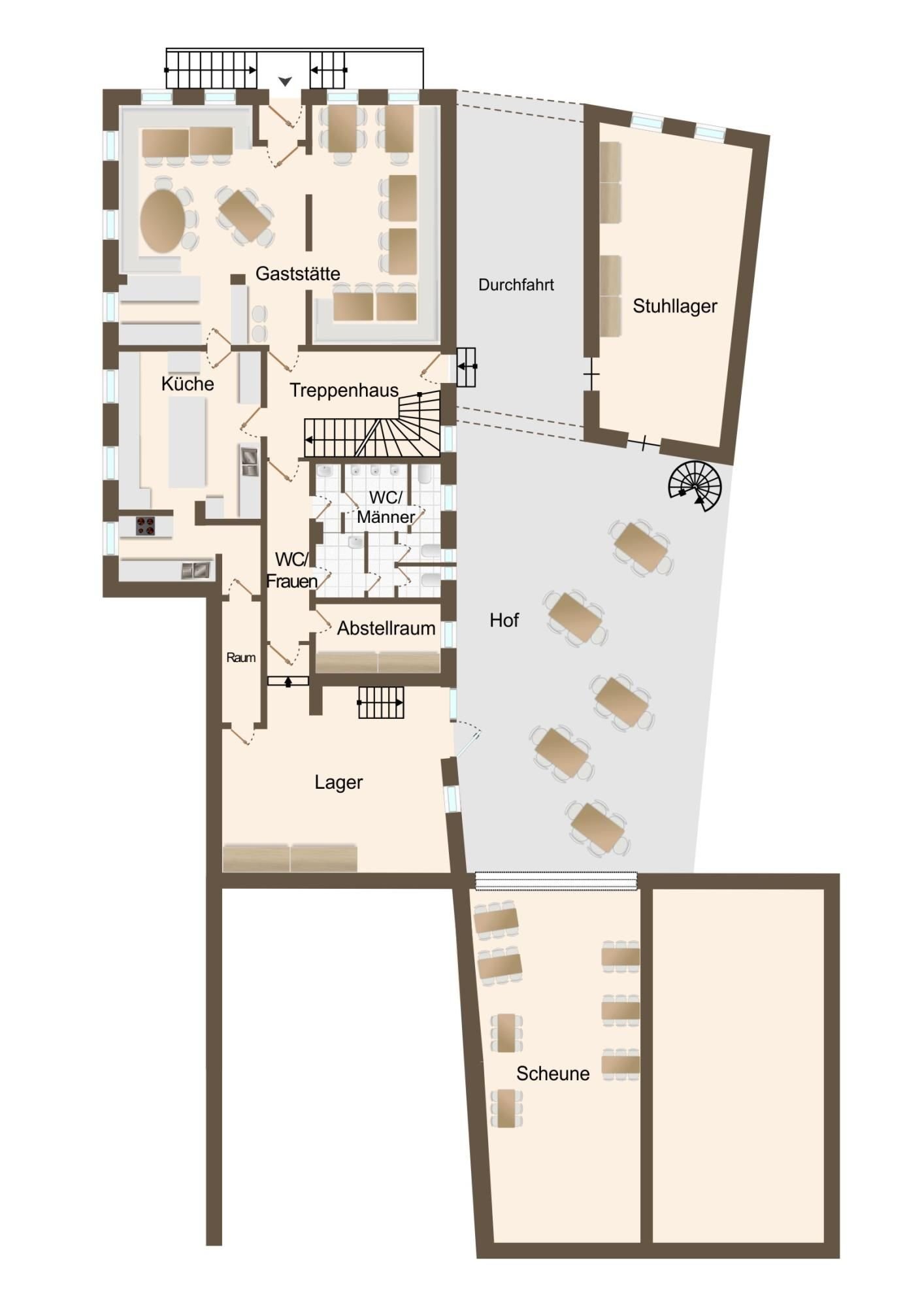 Gastronomie/Hotel zum Kauf 490.000 € 305 m²<br/>Gastrofläche 1.000 m²<br/>Grundstück Bütthard Bütthard 97244