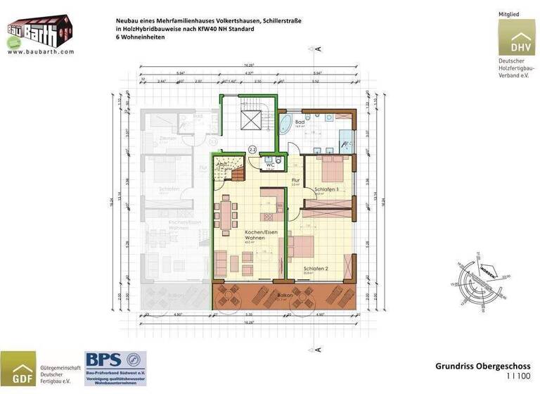 Maisonette zum Kauf - Erstbezug provisionsfrei als Kapitalanlage geeignet 599.000 € 4 Zimmer 113 m² Volkertshausen 78269