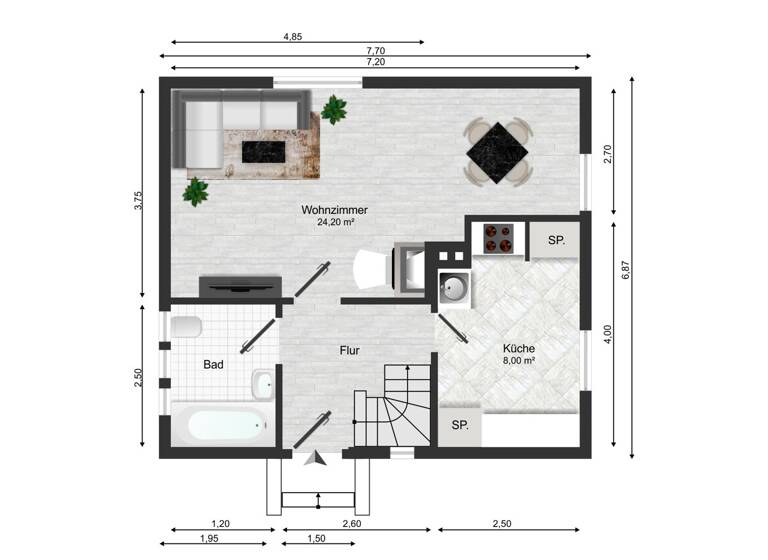 Einfamilienhaus zum Kauf provisionsfrei 269.000 € 3 Zimmer 74 m² 559 m² Grundstück Blumlage Celle 29221