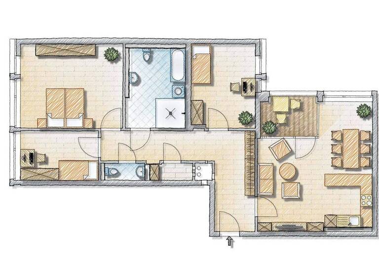 Wohnung zur Miete - Erstbezug 1.837 € 4 Zimmer 112,2 m² 4. Geschoss frei ab sofort Äußere Sulzbacher Straße 162 Gärten b Wöhrd Nürnberg 90491