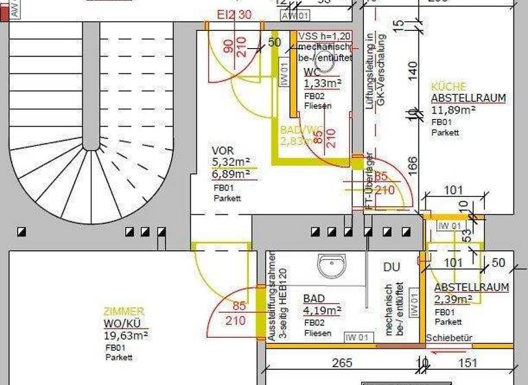 Wohnung zum Kauf 359.000 € 3 Zimmer 58,8 m² 1. Geschoss frei ab 01.04.2026 Wien 1170