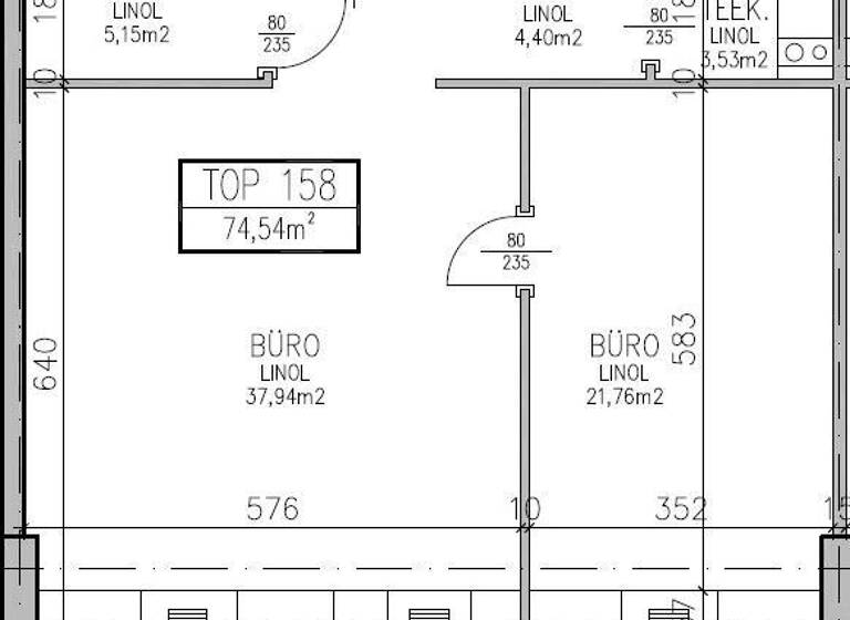 Büro zur Miete provisionsfrei 9,39 € 2 Zimmer 74,5 m² Bürofläche Wiener Neudorf 2351
