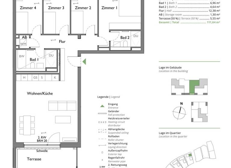 Wohnung zum Kauf 530.000 € 5 Zimmer 111,6 m² EG Marmorweg 11 Naunhof 04683