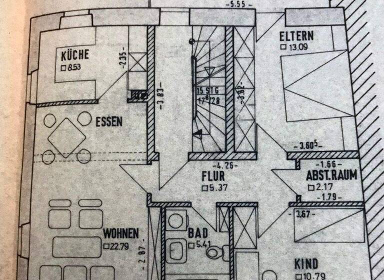 Wohnung zur Miete 1.110 € 3,5 Zimmer 69,4 m² 2. Geschoss frei ab sofort Steinweg Regensburg / Steinweg 93059