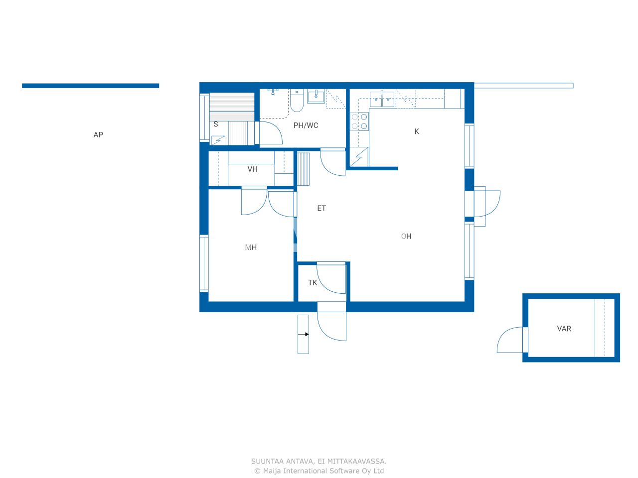 Doppelhaushälfte zum Kauf 165.000 € 2 Zimmer 52 m²<br/>Wohnfläche 12.481 m²<br/>Grundstück Laitainen 7 Turku 20900