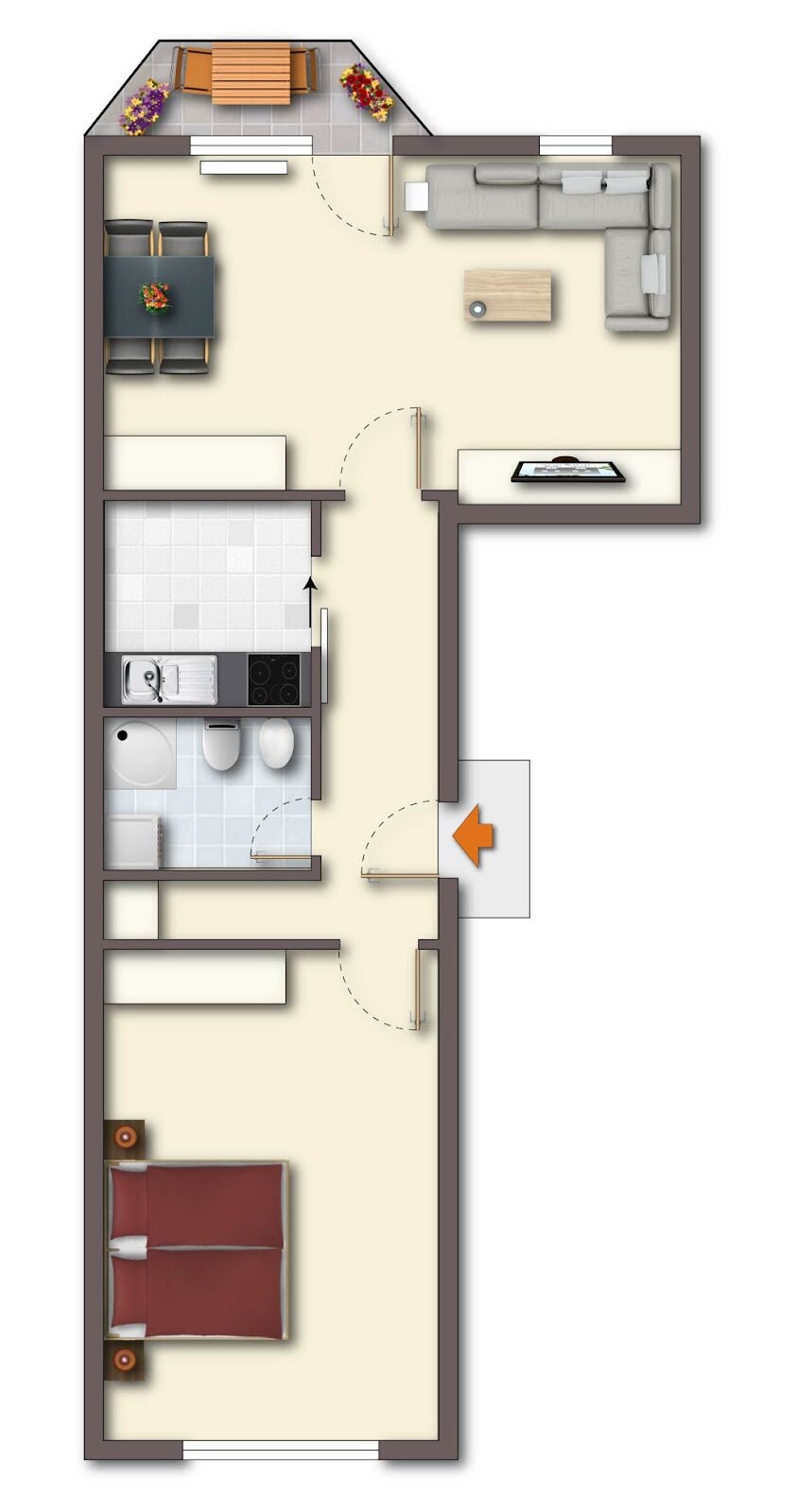 Wohnung zur Miete 300 € 2 Zimmer 56,8 m²<br/>Wohnfläche EG<br/>Geschoss 15.01.2025<br/>Verfügbarkeit Turnvater-Jahn-Straße 23 Stadtilm 99326