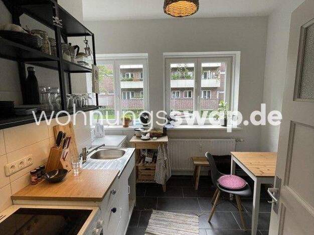 Studio zur Miete Tauschwohnung 550 € 1 Zimmer 35 m² EG Winterhude Hamburg 22303