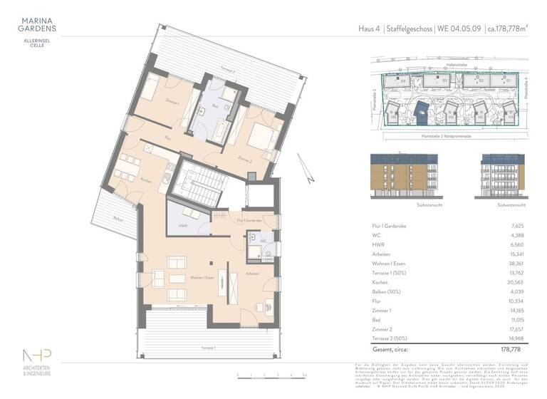 Wohnung zum Kauf provisionsfrei 899.000 € 3 Zimmer 178 m² 4. Geschoss An der Promenade 4 Altstadt Celle 29223
