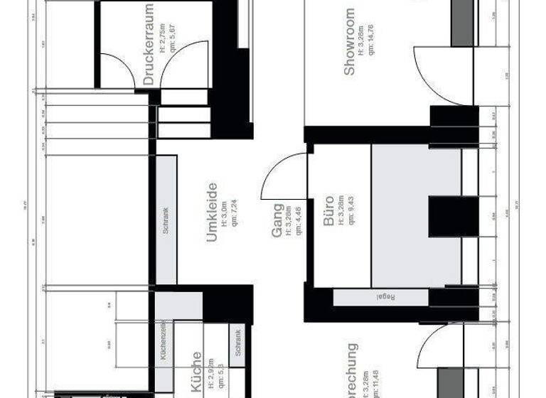 Laden zur Miete 1.352 € 3 Zimmer 27 m² Verkaufsfläche Neuhausen-Nymphenburg München 80636