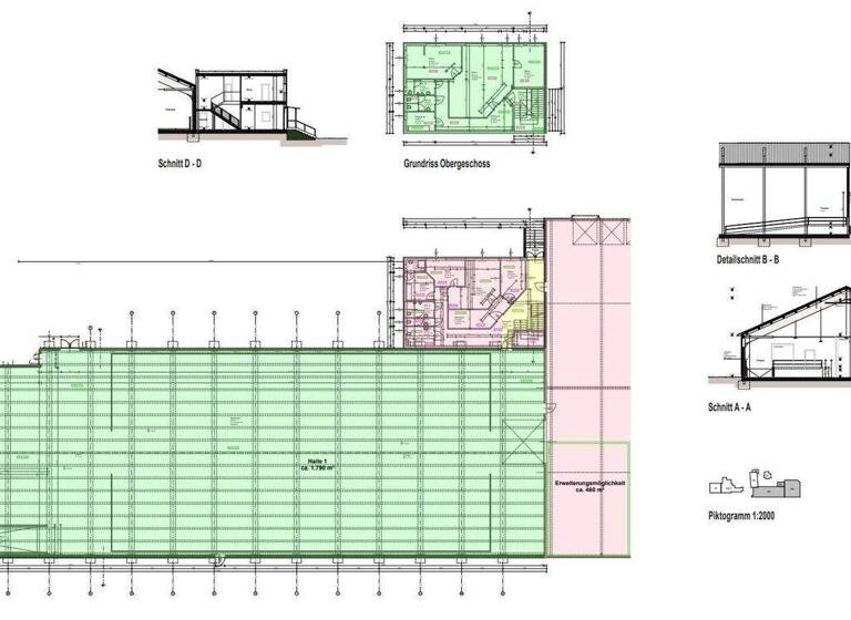 Produktionshalle zur Miete 7.350 € 1.790 m² Lagerfläche Bahnhofstraße Premstätten 8141