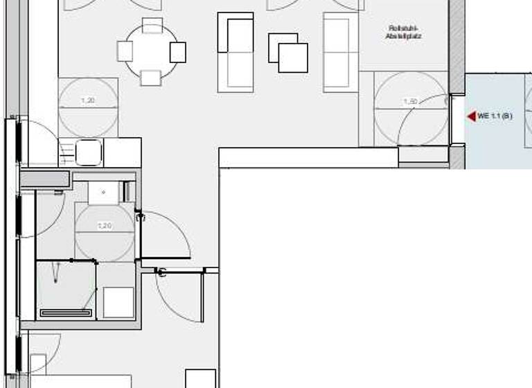 Wohnung zur Miete - Erstbezug 1.185 € 2 Zimmer 69 m² 2. Geschoss Heilbronn 74076