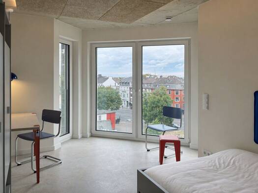 Wohnung zur Miete - Erstbezug 1.062 € 1 Zimmer 46,9 m² 5. Geschoss frei ab sofort Adalbertstraße 128 Aachen Aachen 52062