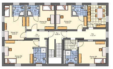 Wohnung zur Miete 245 € 1 Zimmer 21,3 m² 1. Geschoss Junckerstraße 10b Neuruppin Neuruppin 16816