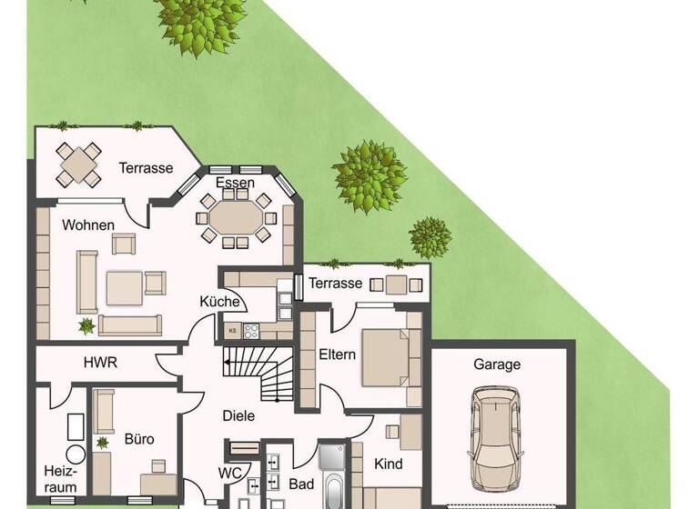 Reihenendhaus zum Kauf 425.000 € 4 Zimmer 116,2 m² 506 m² Grundstück Böhl-Iggelheim / Iggelheim 67459