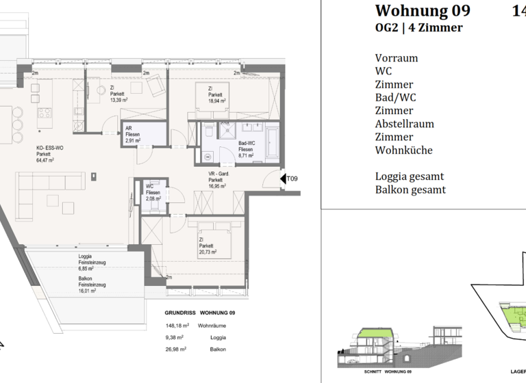 Wohnung zum Kauf 1.099.000 € 4 Zimmer 148,2 m² Brunn am Gebirge 2345