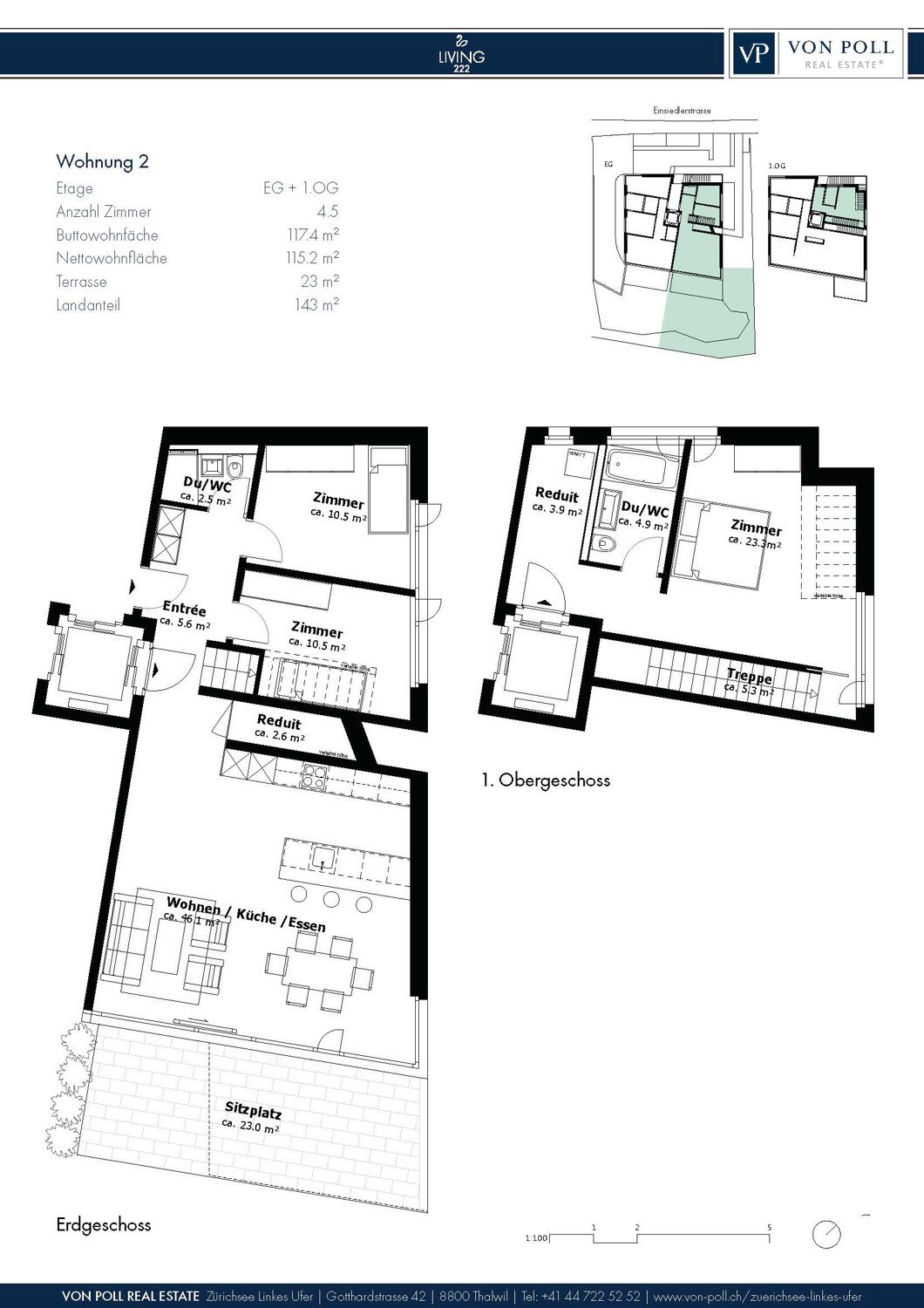 Maisonette zum Kauf 2.180.000 CHF 4,5 Zimmer 115,2 m²<br/>Wohnfläche Horgen 8810