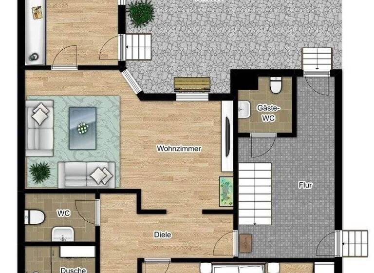Reihenendhaus zum Kauf 360.000 € 10 Zimmer 248 m² 457 m² Grundstück Osterfeld-Ost Oberhausen 46117