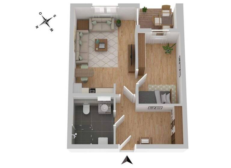 Wohnung zum Kauf 159.000 € 2 Zimmer 43,8 m² frei ab sofort Kröpelin 18236