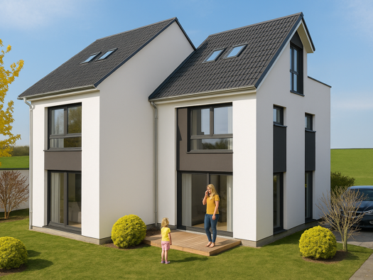 Doppelhaushälfte zum Kauf 695.000 € 4 Zimmer 108 m² 193 m² Grundstück Bodenheim 55294