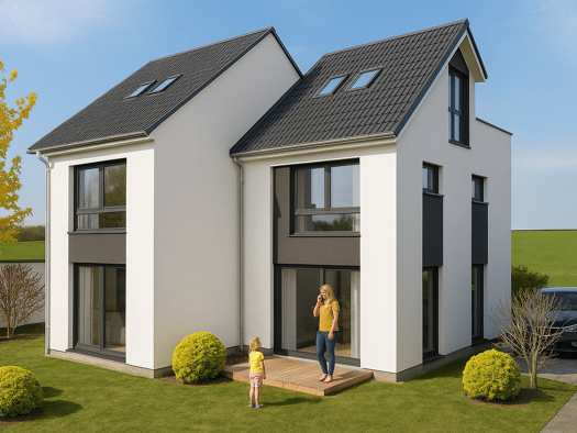 Doppelhaushälfte zum Kauf 695.000 € 4 Zimmer 108 m² 193 m² Grundstück Bodenheim 55294