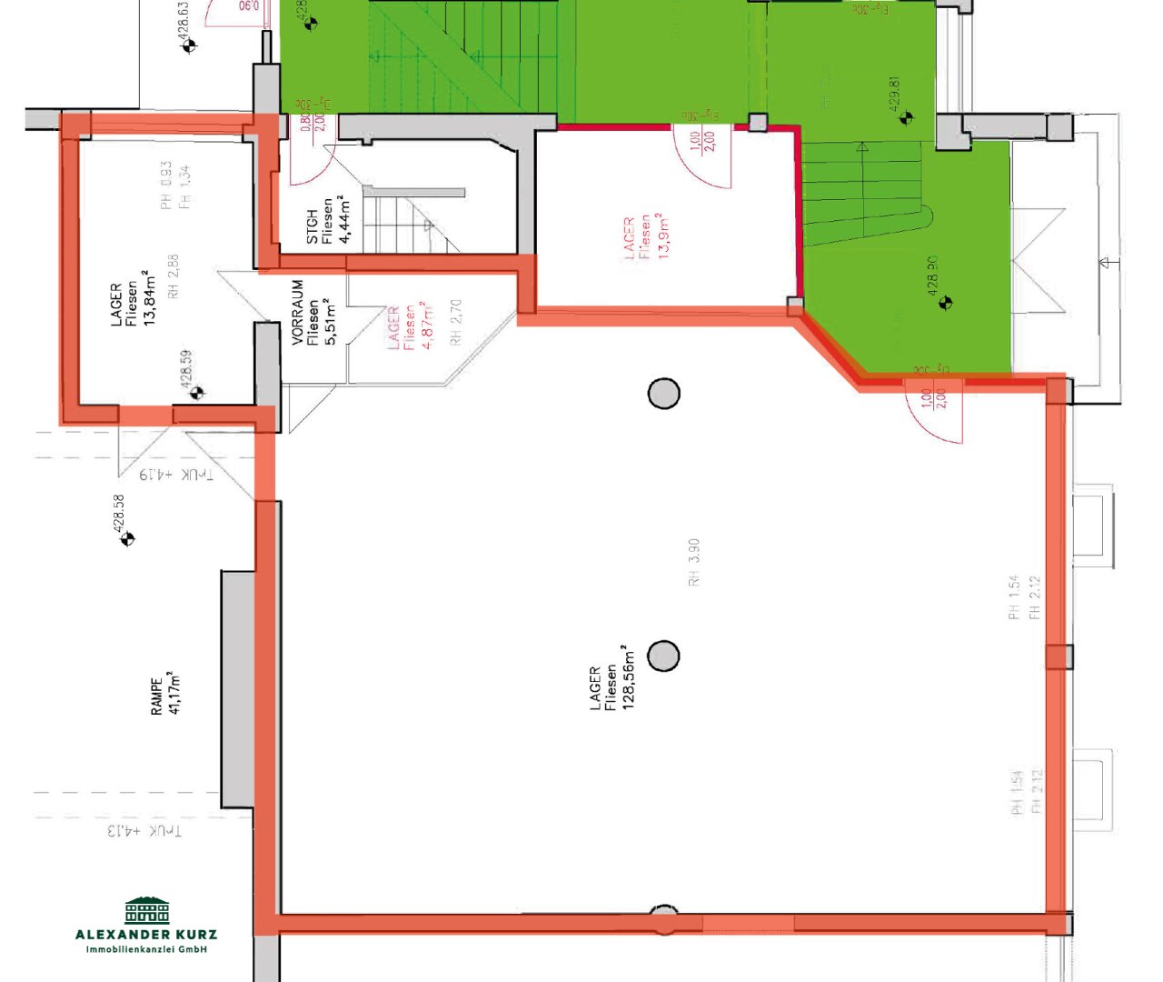 Lagerhalle zur Miete 6,13 € 266,4 m²<br/>Lagerfläche Salzburg Salzburg 5020