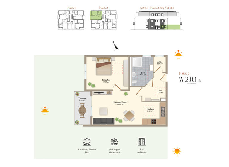 Wohnung zum Kauf provisionsfrei 359.900 € 2 Zimmer 66,3 m² EG Zellerberg Rieden 87668
