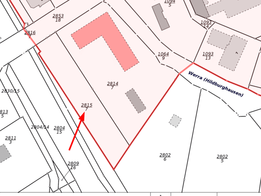 Gewerbegrundstück zum Kauf 84.000 € 1.756 m² Grundstück Friedrich-Rückert-Straße 9 Hildburghausen Hildburghausen 98646