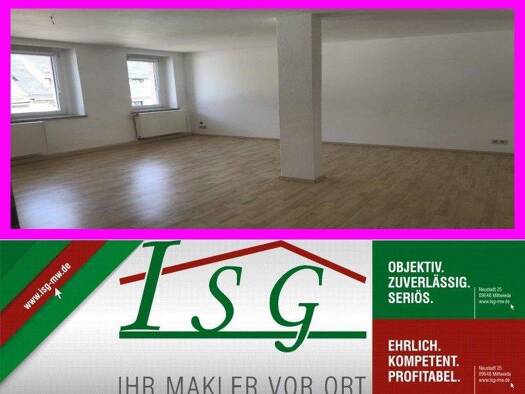 Wohnung zur Miete 430 € 2 Zimmer 70,4 m² 2. Geschoss frei ab 01.04.2026 Mittweida 09648